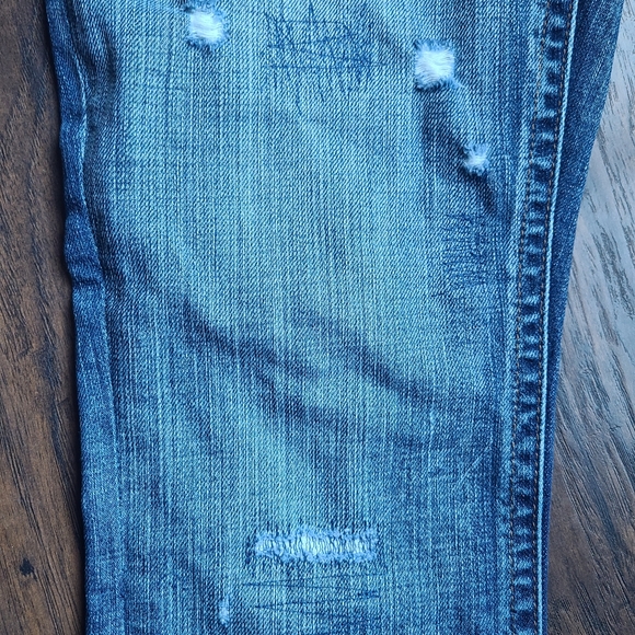 Express Stella Jeans (with factory distressing & extra stitching), Sz 6 - Picture 4 of 9